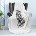 thumbnail image 4 of I Love You More Soft Flannel Fleece Throw Blanket, Romantic Hand Drawn Lettering Black and White Design Chocolate Phrase, Cozy Plush for Indoor and Outdoor Use, 70" x 90", Black White, by Ambesonne, 4 of 5