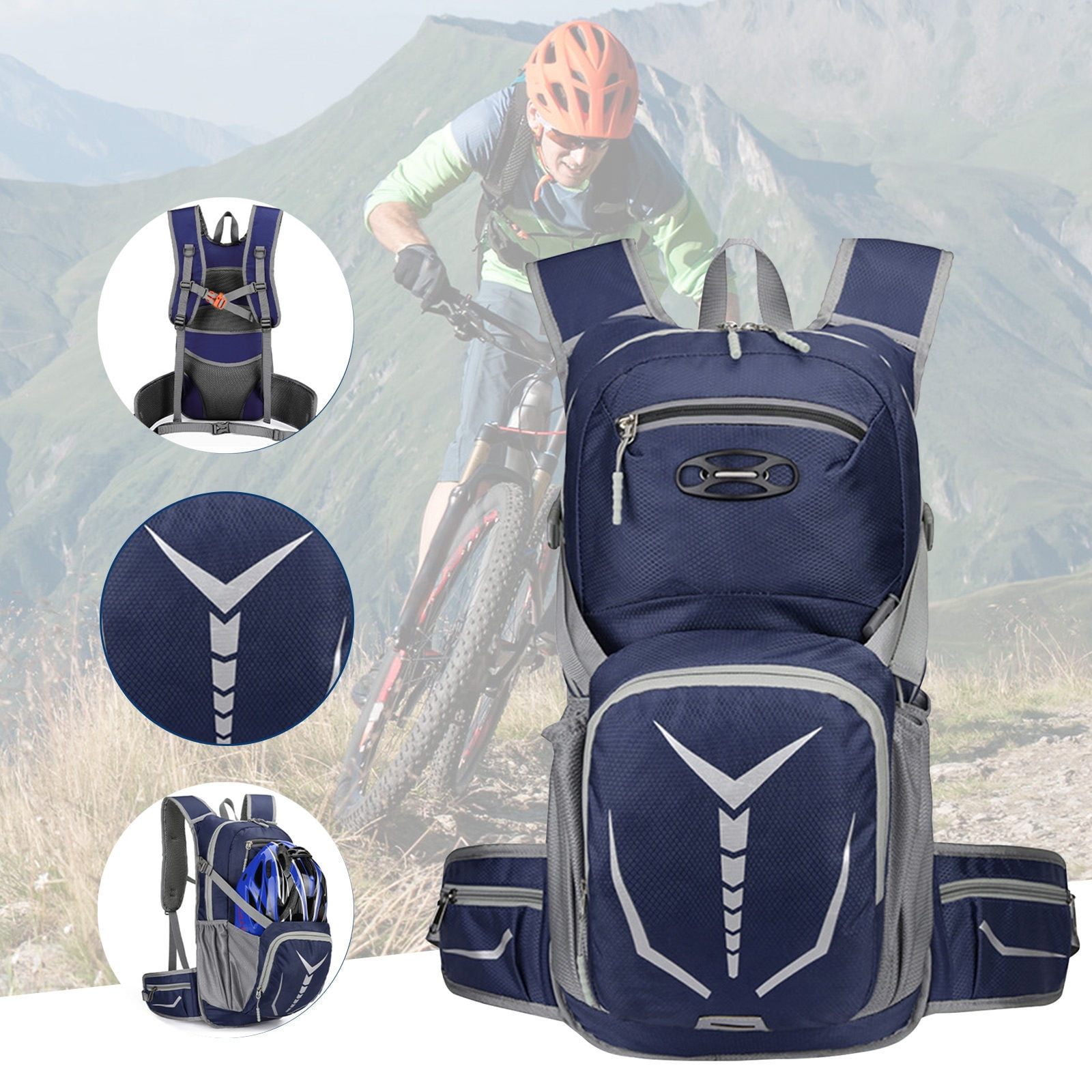 Sac D'Hydratation 2L Avec Vessie BPA-Free - Gilet Léger 200g, Réglable, Réfléchissant, Pour Running, Randonnée, Cyclisme