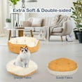 thumbnail image 5 of PureWags Small Dog Bed, Round Cat Bed Washable for Indoor Cats, Non-Slip Base and Removable Cushion, Pet Bed for Puppy and Kitten, 20 Inches, 5 of 9