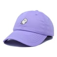 thumbnail image 5 of Dalix Ghost Glow in the Dark Embroidered Mens Womens Cotton Dad Hat Baseball Cap Adjustable in Lavender, 5 of 5