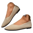 thumbnail image 3 of YLYL Women Knit Ballet Flats Non Slip Pointed Toe Comfortable Softable Casual Dressy Work Flats Shoes, 3 of 8