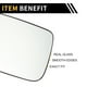 thumbnail image 3 of Repuesto de vidrio de espejo 1 Pcs único para Dodge para Ram 1500 2500 3500 2009-2018 lado izquierdo con placa de respaldo blanca No.68067727AA, 3 of 6