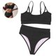 thumbnail image 3 of Greeniant Traje de baño de cintura alta, traje de baño cómodo para mujer, conjunto de traje de baño transpirable con forro desmontable para nadar al Chalecos y chalecos No.1 Greeniant OD010776-01, 3 of 6