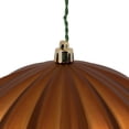 thumbnail image 2 of Vickerman 5.7" Copper Matte Onion Christmas Ornament, UV treated, Set of 3, 2 of 8