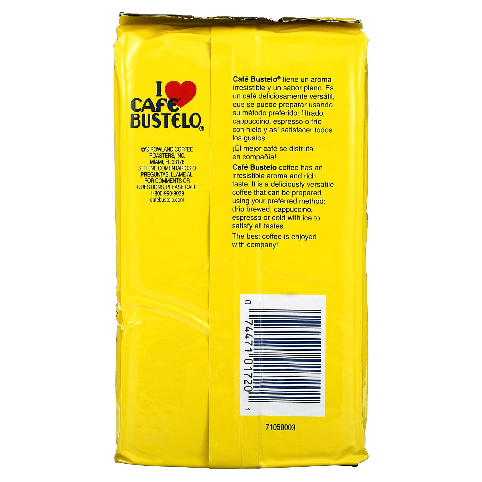 Cafe Bustelo, Espresso Ground Coffee, 1 Brick, 10 oz Pack of 4