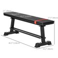 thumbnail image 2 of CoSoTower Flat Weight Bench with Dumbbell Rack, Padded Seat and Anti-slip Foot Pads for Home Gym Workout, 2 of 7
