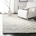 thumbnail image 5 of Safavieh  Handmade Casablanca Shag Santina Tribal Wool Rug Ivory/Grey 5' x 8' 5' x 8' Indoor Living Room, Bedroom, Dining Room Grey, 5 of 5