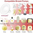 thumbnail image 6 of Nenesupply 19mm Soft Flange Compatible with Medela Breast Pump Parts Replace 19mm Flange for Medela Acessories Compatible with Pump in Style Parts Symphony Swing Harmony Pumps and Personalfit Flex, 6 of 7