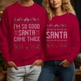 thumbnail image 5 of SOMOWI Mode Femmes Chandail à Capuchon & Chandails en Molleton Couple Assortis avec Imprimé Lettre Chandail Décontracté à Porter Graphique Rouge Tops Automne m, 5 of 5