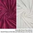 thumbnail image 3 of Catalonia Fleece Sherpa Throw Blanket 50" x 60" Reversible Fuzzy Micro Plush All Season TV Blanket for Bed or Couch, 3 of 7