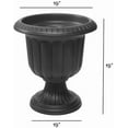 thumbnail image 3 of Root & Vessel Classic Urn Planter, Black, 19", 3 of 5