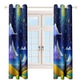 thumbnail image 4 of teenager Gazing at Starry Sky 2pcs Blackout Curtains For Living Room Bedroom Grommet Top Window Set for Left And Right Biparting Open, 4 of 6