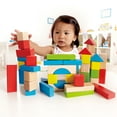 thumbnail image 4 of Hape Maple Wood Kids Building & Stacking Blocks, 50 Pieces, 4 of 5