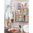 thumbnail image 2 of Spring Easter Kitchen Dish Towels for Drying Dishes Set of 2, Rabbits Eggs Botanical Floral Leaf Butterfly Waffle Weave Microfiber Hand Tea Bathroom Towels Quick Dry & Absorbent Towel 15.7x23.6, 2 of 7