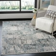 thumbnail image 2 of SAFAVIEH Shivan Lemoine Abstract Geometric Area Rug, Grey/Blue, 5'3" x 7'6", 2 of 7