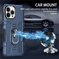 thumbnail image 2 of for Apple iPhone 14 Pro Max Case with Metal Ring Kickstand for Women & Men, Heavy-Duty Protection Shockproof Bumper Cover Case for Apple iPhone 14 Pro Max TY Blue, 2 of 18