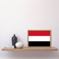 thumbnail image 2 of Yemen National Flag Patriotic Vexillology World Flags Country Region Poster Artwork Framed Wall Art Print A4, 2 of 4
