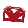 thumbnail image 1 of Woodworking Dowel Jig Bloque Guía de Taladro para Tablero de Madera Kit de Ensamble Localizador de Orificio Central Fabricado en Aleación de Aluminio, 1 of 8