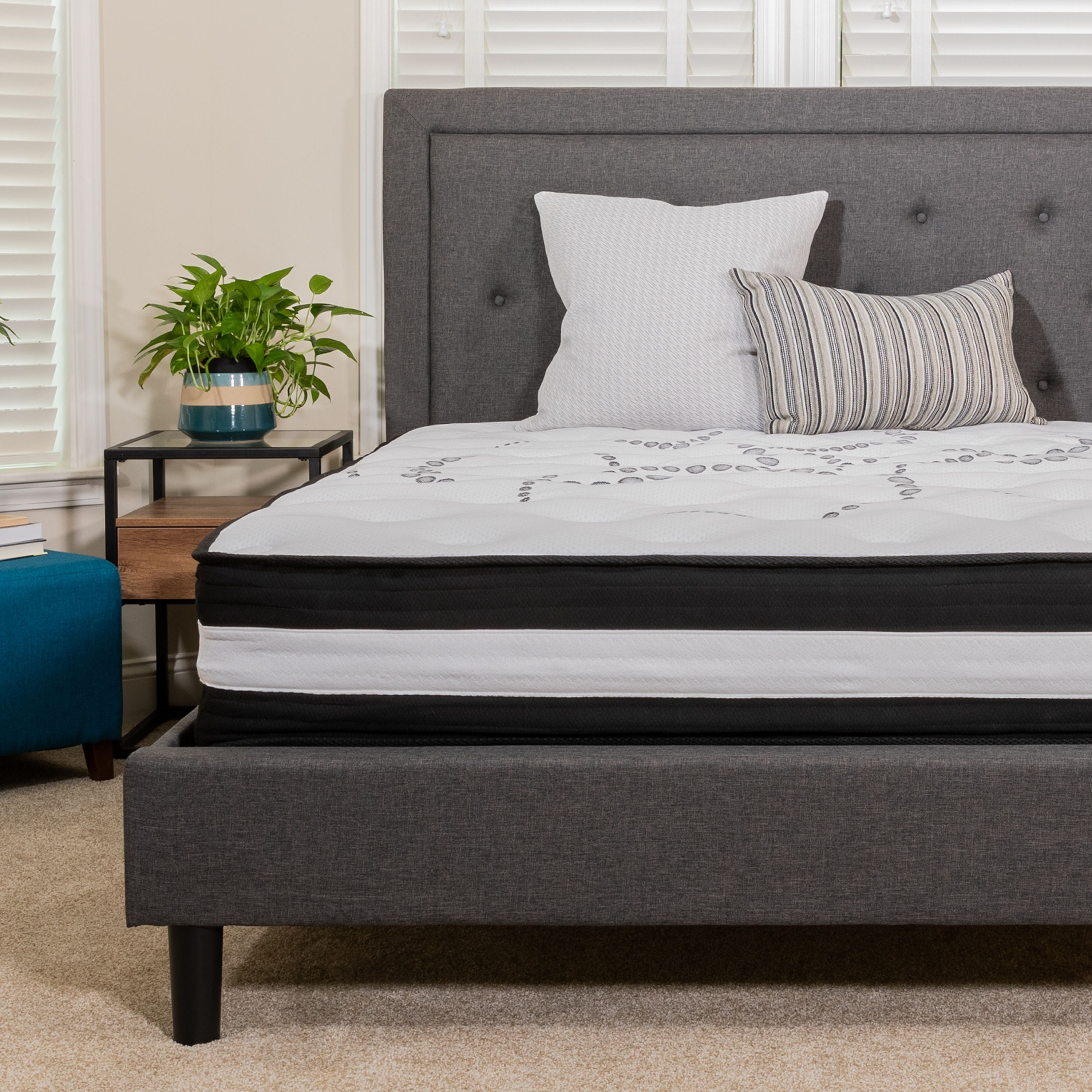 Capri Comfortable Sleep 12" Foam and Innerspring Mattress