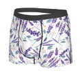 thumbnail image 5 of Goofa Lavender Flowers Printed Men's Boxer Briefs Underwear, Moisture-Wicking Underwear, Trunk,Soft and Breathable Cotton Underwear-X-Large, 5 of 9