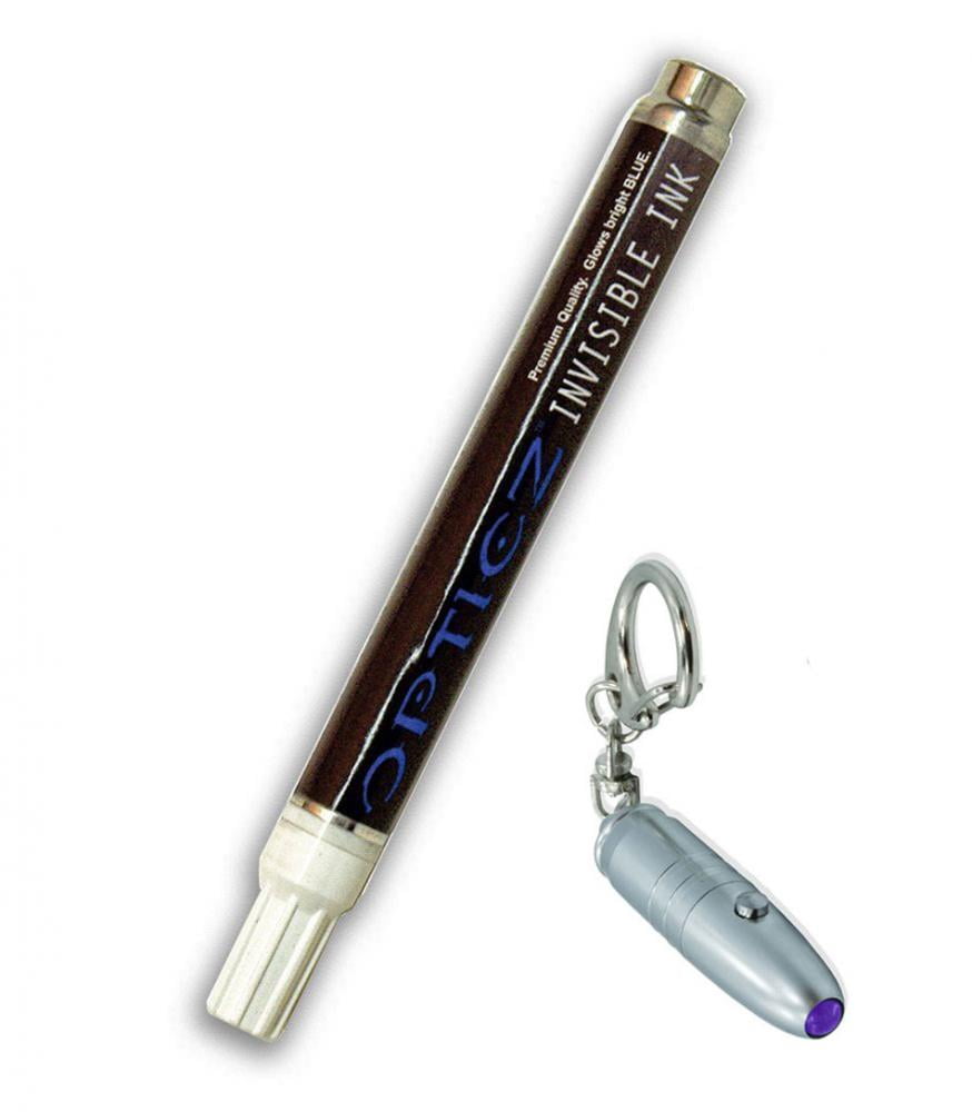 Opticz Blacklight Reactive Invisible Ink Marker with Mini UV Opticz Blacklight Reactive Invisible Ink Marker with Mini UV