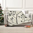 thumbnail image 7 of Yayeee Throw Blanket for Couch Soft Warm 50" x 60" Sofa Chair Bed Decoration, Leaves Pattern, 7 of 7