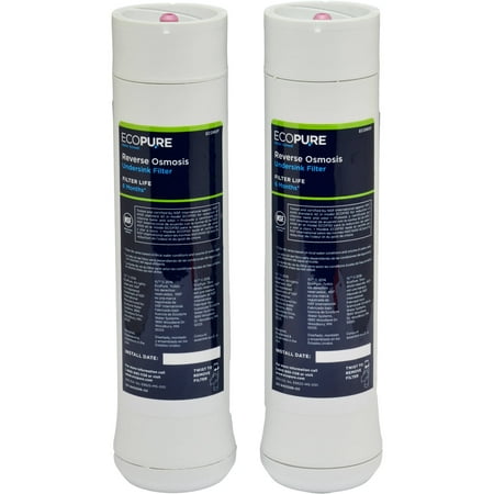 - EcoPure Reverse Osmosis Under Sink Replacement Water Filter Set (ECOROF) | NSF Certified | Fits ECOP30 System | 6-Month Filter Life