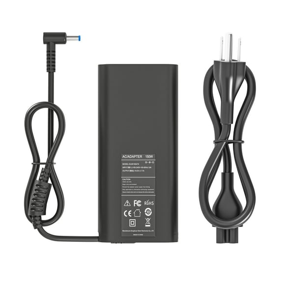150W Gaming Laptop Charger for HP Victus 15 16 17, Pavilion 15 17 x360, Omen 16 17, Compatible with HP ZBook 15 16 17, Studio G3 G5, Fury, Envy 15 17 AC Power Adapter