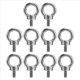 thumbnail image 1 of 10 Tornillos de Perno de Ojo de Elevación de Acero Inoxidable 304 Plateados de Alta Resistencia M6 para Elevación de Cable de Acero, 1 of 8