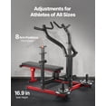 thumbnail image 4 of VEVOR 450 LBS Chest Press Machine Adjustable Bench Press Flat Incline Bench Home Gym, 4 of 9