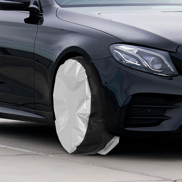 Raindrops Universal Black Oxford Cloth Tire Protector Cover for Travel Trailer and Suv Tires