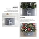 thumbnail image 4 of Soporte para árbol, falda con cuello para árbol de Navidad, cubierta para pies de árbol para debajo de árboles de Navidad, decoración Chr, 4 of 5