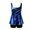 Blue, variant on Wancir Womens Plus Size Tankini Swimsuit Two Piece Bathing Suits Flowy Swim Tops with Boy Shorts