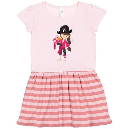 

Inktastic Pirate with Parrot Gift Toddler Girl Dress