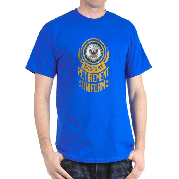CafePress CafePress Navy Retirement Uniform 100 Cotton TShirt