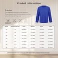 thumbnail image 7 of Rswnyirn Kids Boys Girls Long Sleeve Crewneck Shirts Cotton Tee Tops Solid Pullover Undershirts White 7-8, 7 of 7