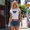 White L, variant on Women's Casual Short Sleeve T-Shirt with Patch Detail, Streetwear Trendy Top, Size M White, 1pc