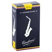 Vandoren Alto Sax Traditional Reeds Strength #2.5, Box of 10