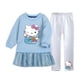 thumbnail image 3 of Hello Kitty niños niñas dibujos animados Otoño e Invierno manga larga falda plisada de terciopelo dorado vestido + conjunto de pantalones cálidos casuales, 3 of 5