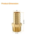 thumbnail image 2 of 8pcs Brass Barbed Fitting 1/2" to 5/8" Hose ID Hose Fitting, 2 of 7