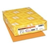 Astrobrights® Color Card Stock, 8 1/2" x 11", FSC® Certified, 65 Lb, Cosmic Orange, Pack Of 250