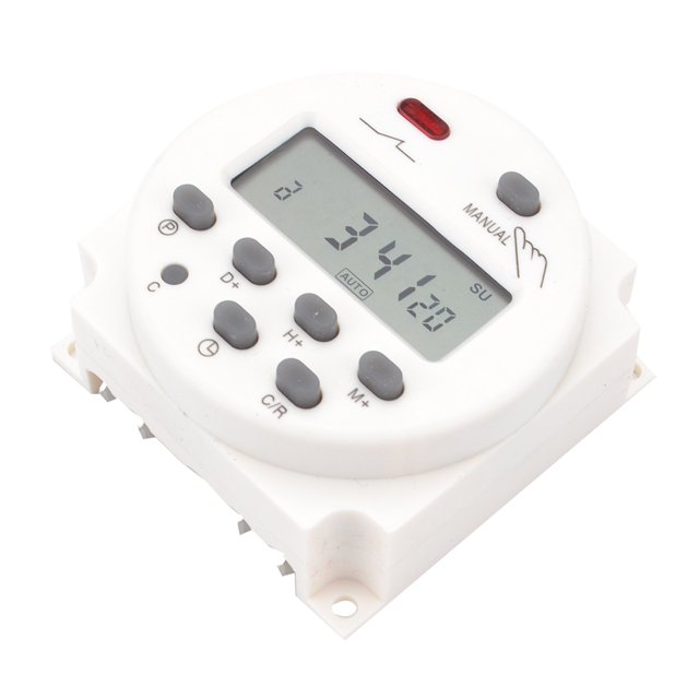 AC220V Pantalla LCD digital Interruptor de tiempo Temporizador electrónico programable semanal de pared Vogacara DZ4925-04