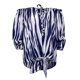 thumbnail image 4 of Gibobby Blusa Termica Top de camisa para mujer Pajarita Calle Causal Blusa suelta（Azul marino， XL), 4 of 5