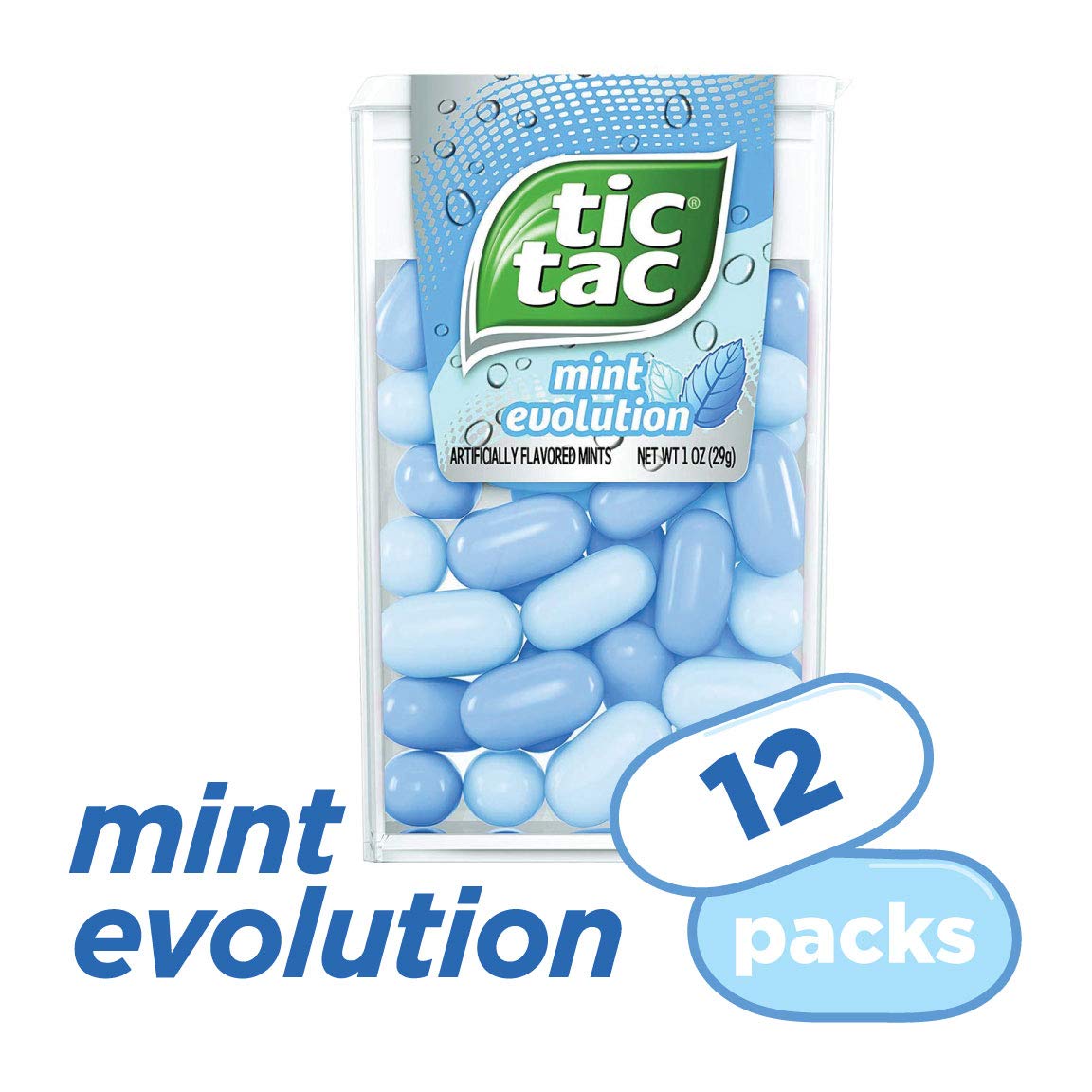 Tic Tac Fresh Breath Mints, Mint Evolution, 1 Oz Singles, 12 Count