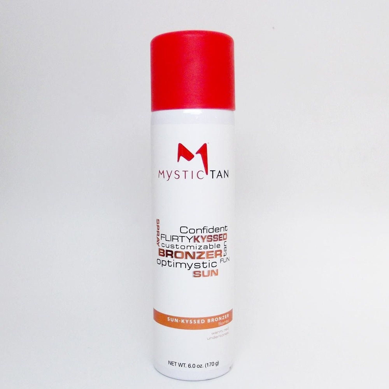 Mystic Tan SUNKYSSED BRONZER Spray, Warm Red Undertone Self Tan 6 oz