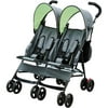 Delta Children LX Side by Side Double Stroller, Lime Green