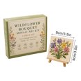 thumbnail image 3 of Wildflower Bouquet Mosaic Art DIY Kit for Adults Beginners,3.5in Handmade Glass Tile Mosaic Craft Set With Wooden Display Easel,for Home Wall Table Decor,Holiday Housewarming Gift, 3 of 6