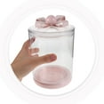 thumbnail image 5 of FRCOLOR Clear Plastic Storage Jar With Airtight Lid Reusable Container Coffee Canister Cookie Container For Candy Sugar And Pantry Items, 5 of 8