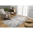 thumbnail image 4 of MDA Home Christian 5'x8' Geometric Fabric Area Rug in Cream/Gray, 4 of 4