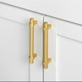 thumbnail image 3 of GlideRite 5 in. Center European Style Solid Steel Bar Pulls, Satin Gold, Pack of 10, 3 of 3